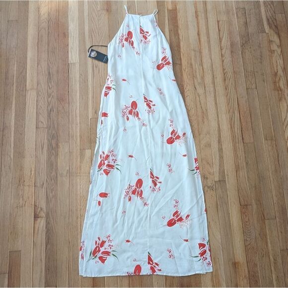 Privacy Please Beldon Maxi Dress in Cream and Red NWT - Picture 3 of 6